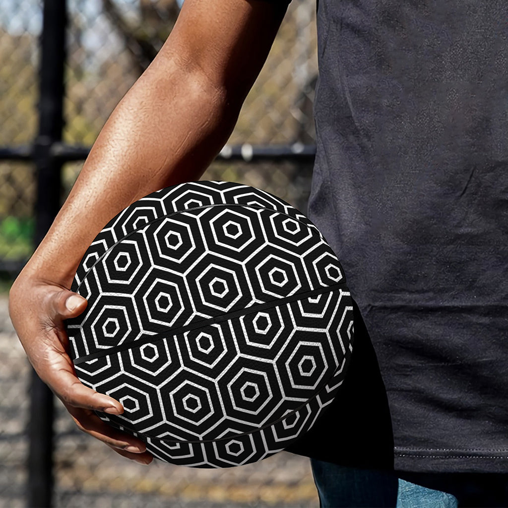 Hexagon Geometric Pattern Print Basketball