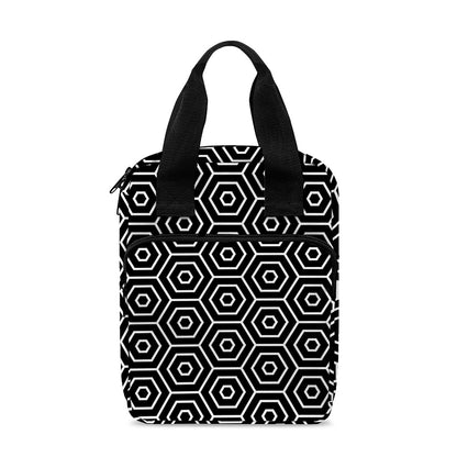 Hexagon Geometric Pattern Print Bible Tote Bag