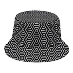 Hexagon Geometric Pattern Print Bucket Hat