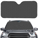 Hexagon Geometric Pattern Print Car Windshield Sun Shade
