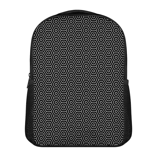 Hexagon Geometric Pattern Print Casual Backpack