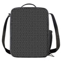 Hexagon Geometric Pattern Print Crossbody Lunch Bag