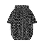 Hexagon Geometric Pattern Print Dog Zip Up Hoodie