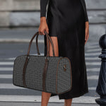 Hexagon Geometric Pattern Print Duffle Bag