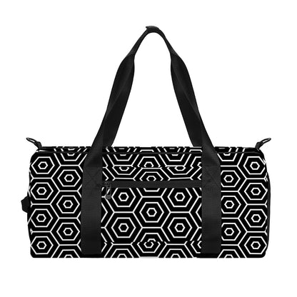 Hexagon Geometric Pattern Print Gym Bag