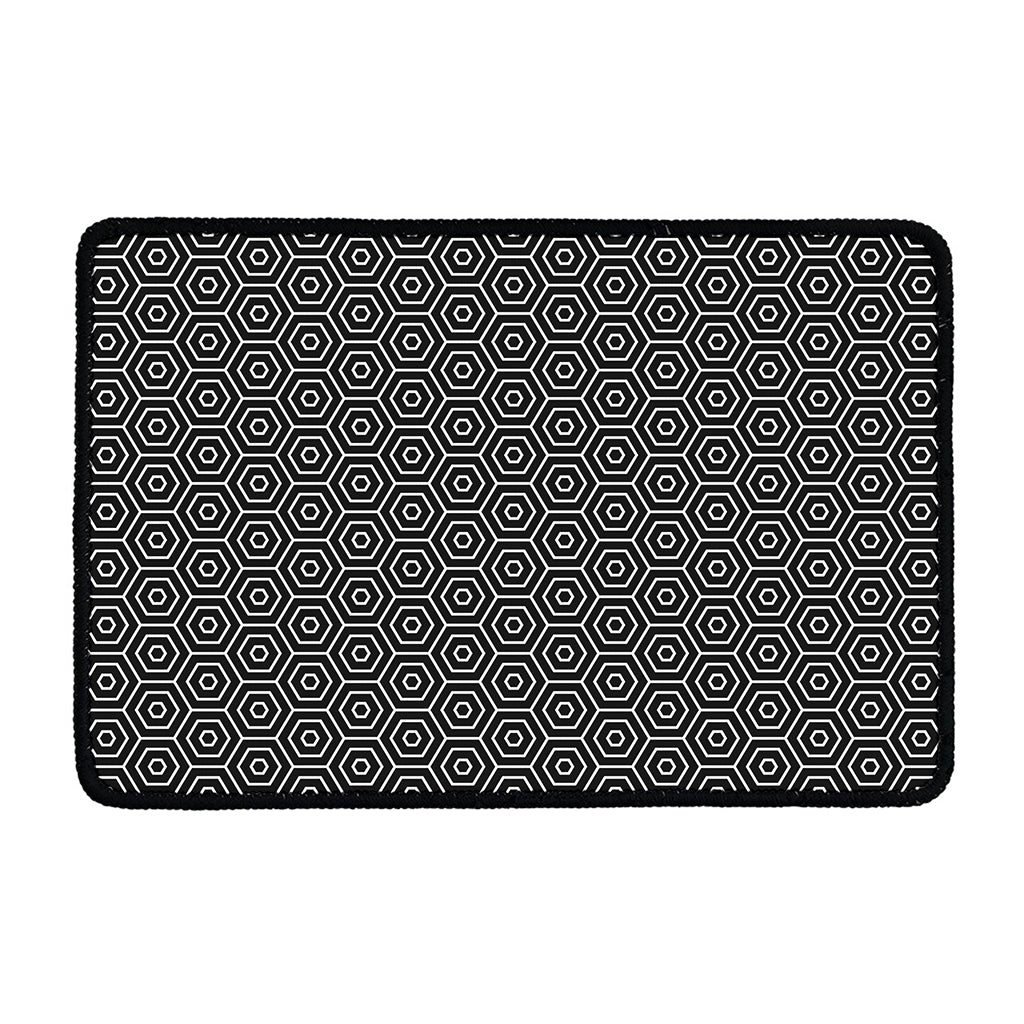 Hexagon Geometric Pattern Print Kitchen Mat