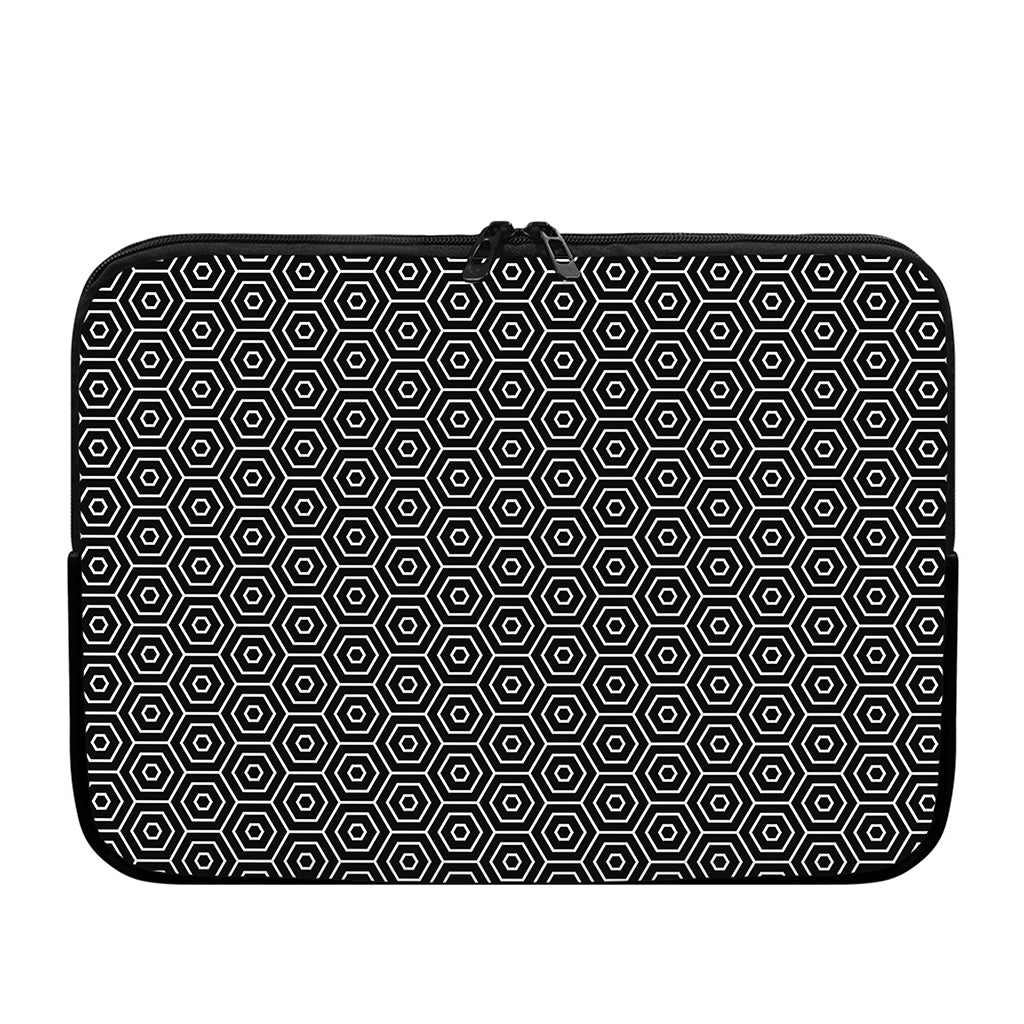 Hexagon Geometric Pattern Print Laptop Sleeve