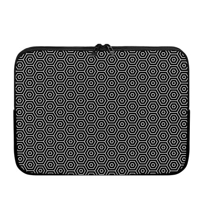 Hexagon Geometric Pattern Print Laptop Sleeve