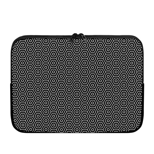 Hexagon Geometric Pattern Print Laptop Sleeve