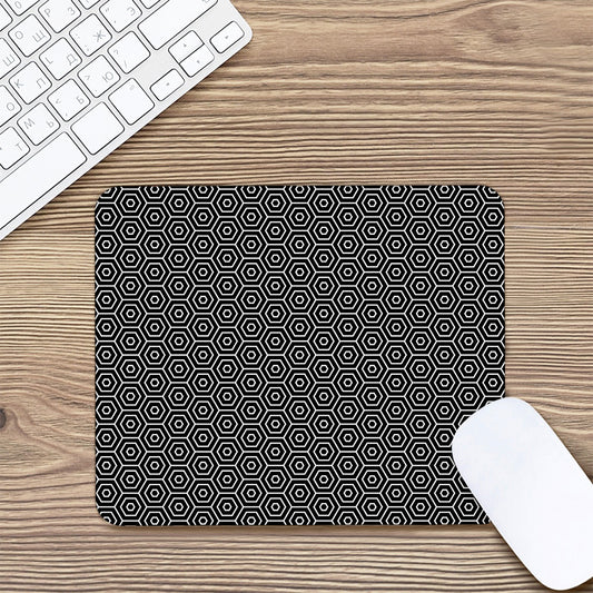 Hexagon Geometric Pattern Print Mouse Pad