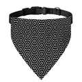 Hexagon Geometric Pattern Print Over The Collar Dog Bandana