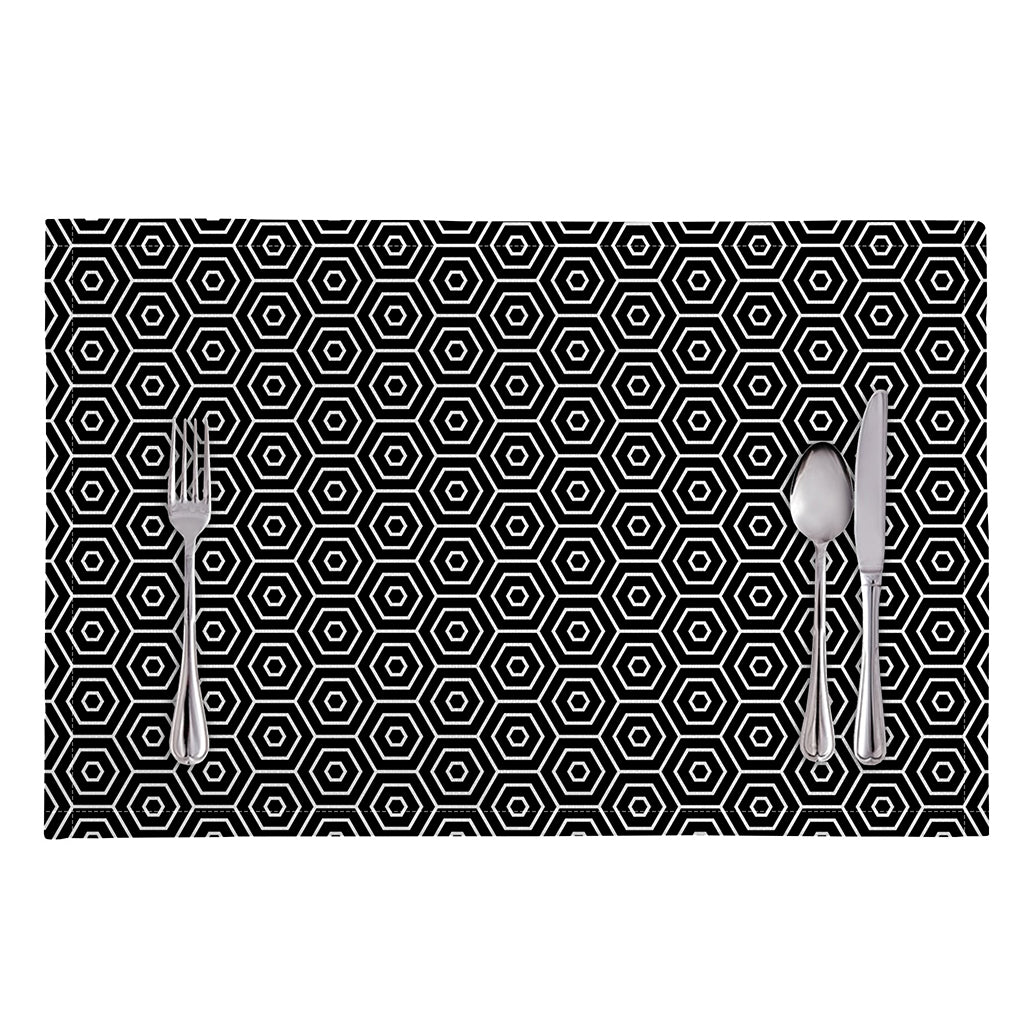 Hexagon Geometric Pattern Print Placemat