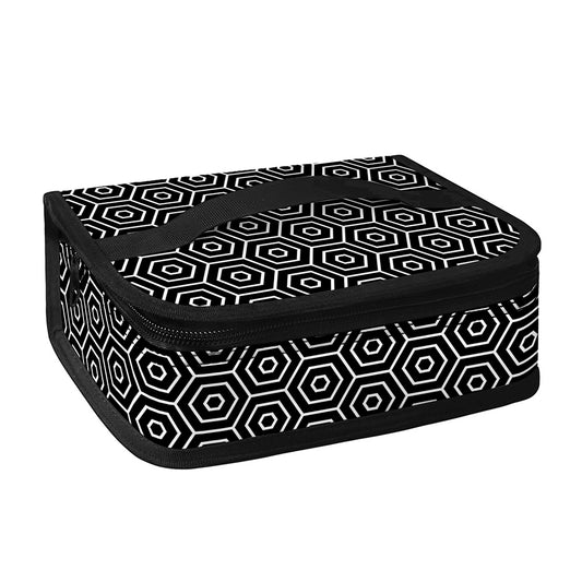 Hexagon Geometric Pattern Print Small Lunch Bag