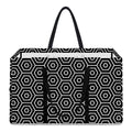 Hexagon Geometric Pattern Print Utility Tote Bag