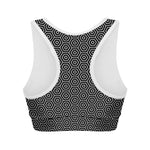 Hexagon Geometric Pattern Print Women's Sports Bra