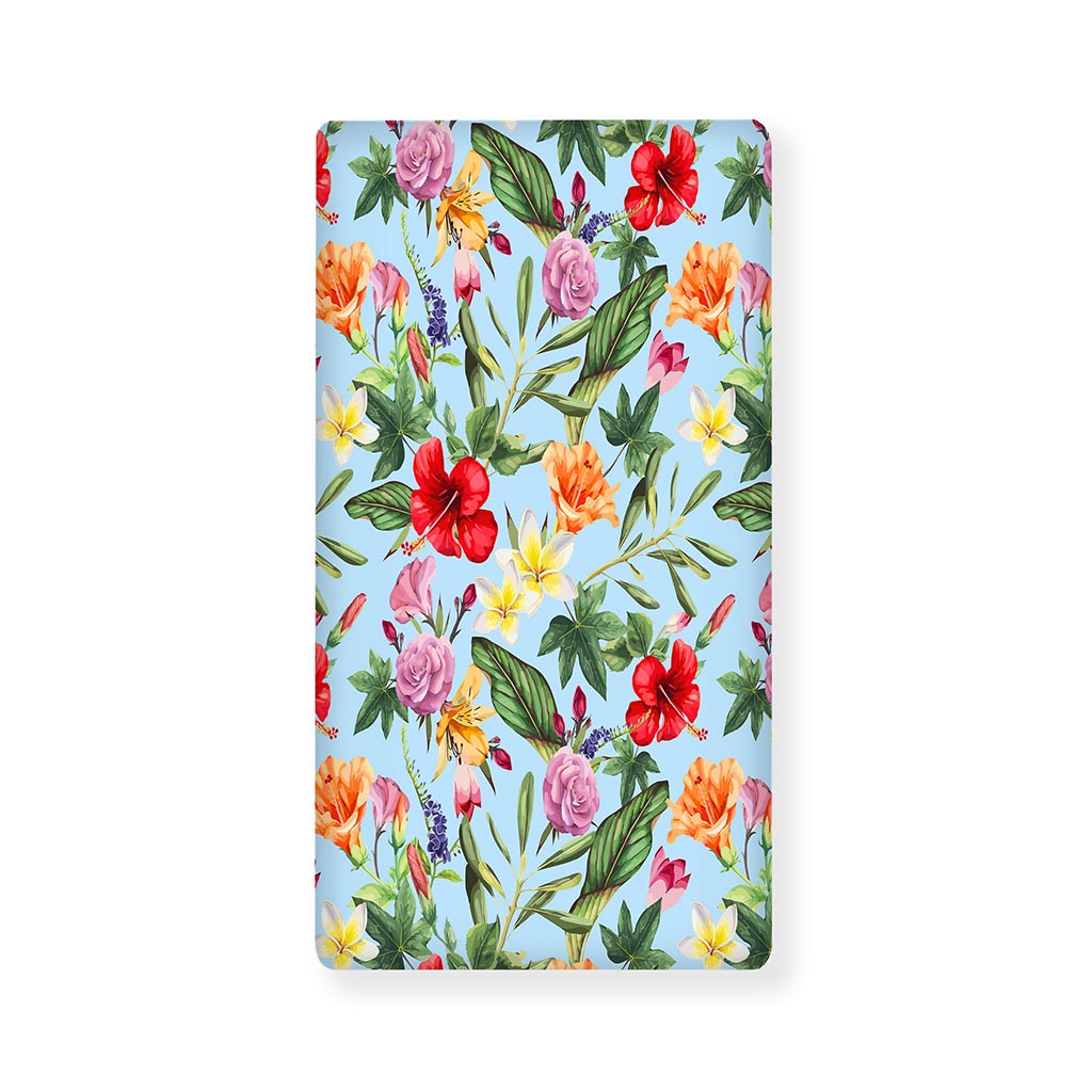 Hibiscus Flower Floral Pattern Print Baby Crib Sheet