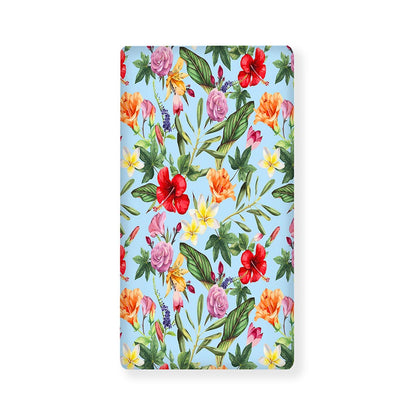 Hibiscus Flower Floral Pattern Print Baby Crib Sheet
