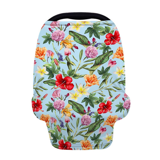 Hibiscus Flower Floral Pattern Print Baby Seat Cover