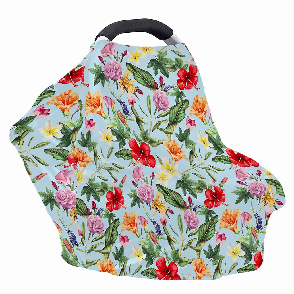 Hibiscus Flower Floral Pattern Print Baby Seat Cover