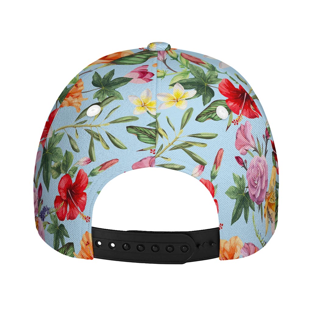Hibiscus Flower Floral Pattern Print Baseball Cap