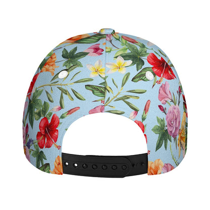 Hibiscus Flower Floral Pattern Print Baseball Cap