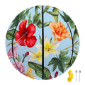Hibiscus Flower Floral Pattern Print Basketball