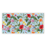 Hibiscus Flower Floral Pattern Print Beach Towel