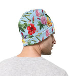 Hibiscus Flower Floral Pattern Print Beanie