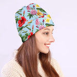 Hibiscus Flower Floral Pattern Print Beanie