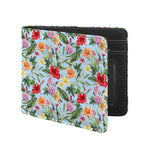 Hibiscus Flower Floral Pattern Print Bifold Wallet
