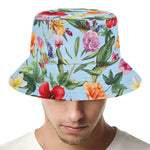 Hibiscus Flower Floral Pattern Print Bucket Hat