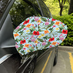 Hibiscus Flower Floral Pattern Print Car Side Mirror Covers