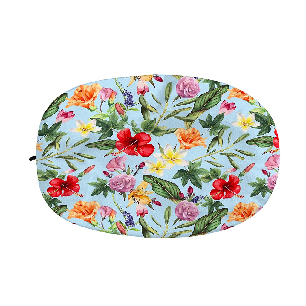 Hibiscus Flower Floral Pattern Print Car Side Mirror Covers