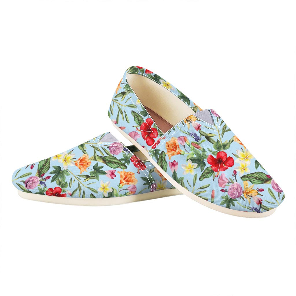 Hibiscus Flower Floral Pattern Print Casual Shoes