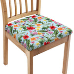 Hibiscus Flower Floral Pattern Print Chair Cushion Cover