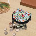 Hibiscus Flower Floral Pattern Print Coin Purse