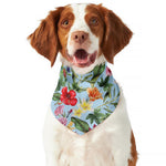 Hibiscus Flower Floral Pattern Print Dog Bandana