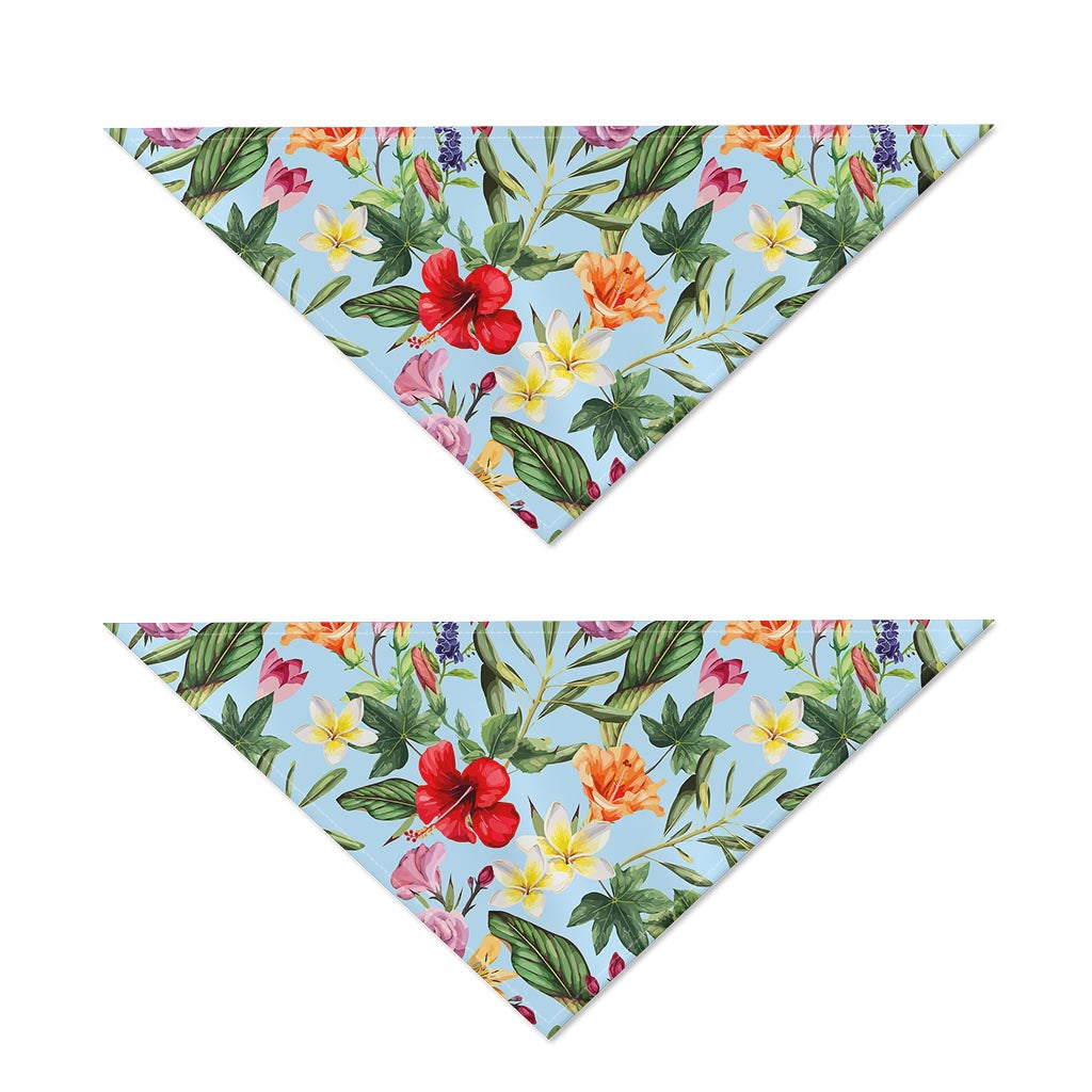 Hibiscus Flower Floral Pattern Print Dog Bandana