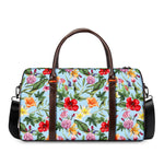 Hibiscus Flower Floral Pattern Print Duffle Bag