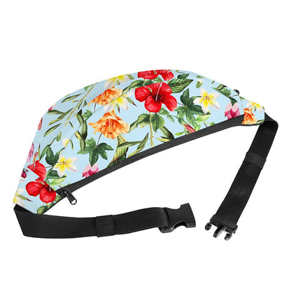 Hibiscus Flower Floral Pattern Print Fanny Pack