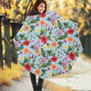 Hibiscus Flower Floral Pattern Print Foldable Umbrella