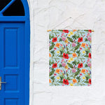 Hibiscus Flower Floral Pattern Print Garden Flag