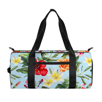 Hibiscus Flower Floral Pattern Print Gym Bag