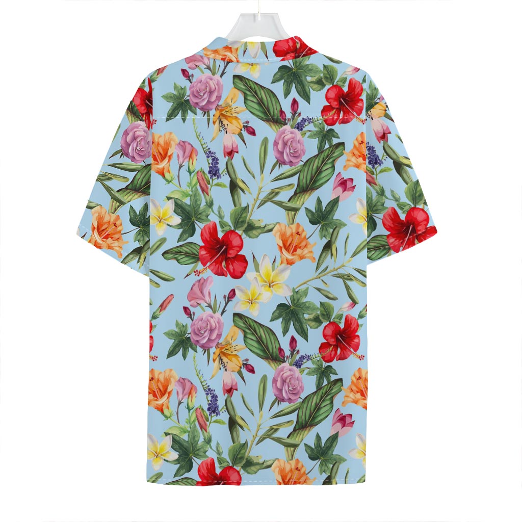 Hibiscus Flower Floral Pattern Print Hawaiian Shirt
