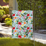 Hibiscus Flower Floral Pattern Print House Flag