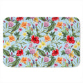 Hibiscus Flower Floral Pattern Print Indoor Door Mat