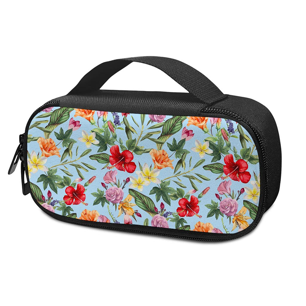 Hibiscus Flower Floral Pattern Print Insulin Cooler Travel Case