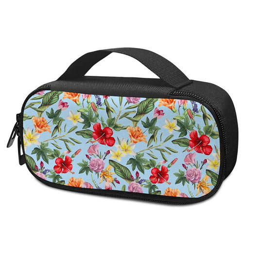 Hibiscus Flower Floral Pattern Print Insulin Cooler Travel Case