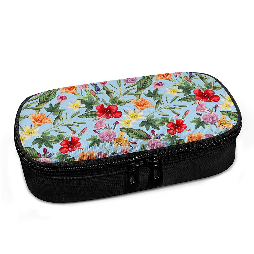 Hibiscus Flower Floral Pattern Print Insulin Cooler Travel Case