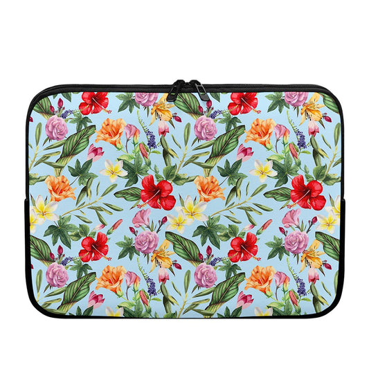 Hibiscus Flower Floral Pattern Print Laptop Sleeve